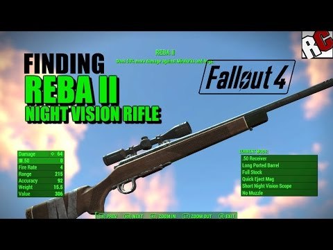 Fallout 4 - Finding REBA 2 Rifle (Night Vision Scope Rifle Location) Best Weapons in Fallout 4