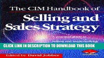 [PDF] Cim Handbook of Selling   Sales Strategy (Marketing Series: Practitioner) Full Online
