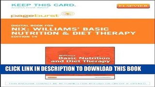 [FREE] EBOOK Williams  Basic Nutrition   Diet Therapy - Elsevier eBook on VitalSource (Retail