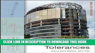 Ebook Handbook of Construction Tolerances Free Read