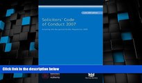 Must Have PDF  Solicitors  Code of Conduct 2007 June 2009: Including the SRA Recognised Bodies