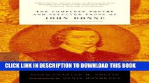 [Free Read] The Complete Poetry and Selected Prose of John Donne Free Online