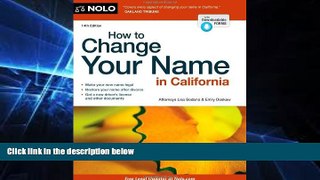 Must Have  How to Change Your Name in California  READ Ebook Full Ebook