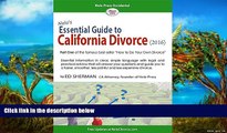 Big Deals  Nolo s Essential Guide to California Divorce (2016)  Best Seller Books Most Wanted