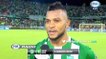 Miguel Borja habló de su gran noche y sus tres goles en el 3-1 de Nacional ante Coritiba · Copa Suramericana 2016 (cuartos de final, vuelta)