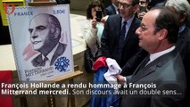 François Hollande rend hommage à Mitterrand... et à lui-même