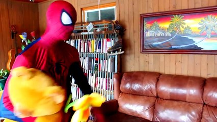 Spiderman, Frozen Elsa & Pink Spidergirl w_ Doctor! Spiderbaby is sick! Superheroes in Real Life