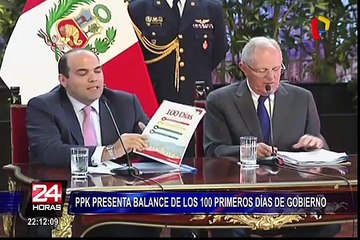 Pedro Pablo Kuczynski presentó balance de sus 100 primeros días de gobierno