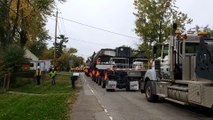 Quand un Convoi de déchets nucléaires roule dans un quartier résidentiel