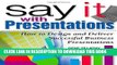 [PDF] FREE Say It with Presentations: How to Design and Deliver Successful Business Presentations
