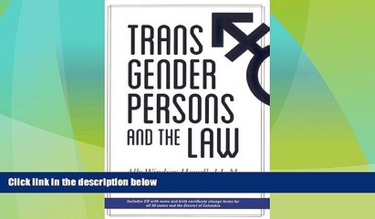 Must Have PDF  Transgender Persons and the Law  Full Read Most Wanted