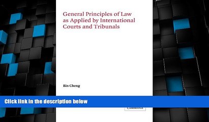 Big Deals  General Principles of Law as Applied by International Courts and Tribunals (Grotius