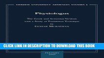 [Free Read] Physiologus: The Greek and Armenian Versions with a Study of Translation Technique