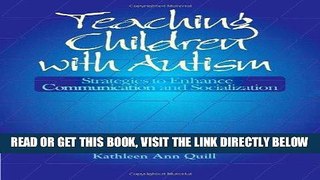 [Free Read] Teaching Children with Autism: Strategies to Enhance Communication and Socialization