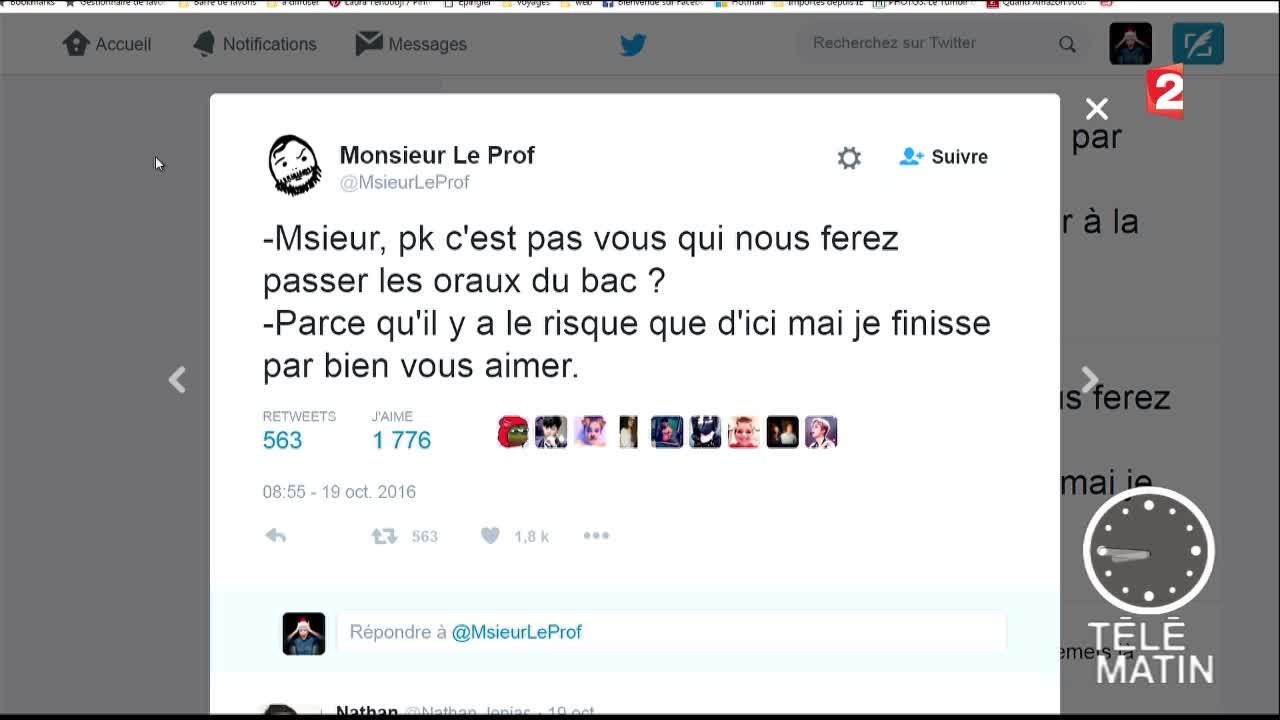 Le compte twitter d'un professeur d'anglais plein d'humour