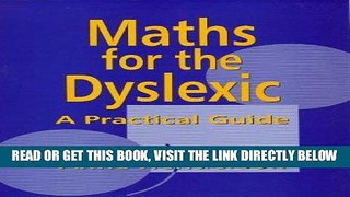 [Free Read] Maths for the Dyslexic: A Practical Guide Full Online