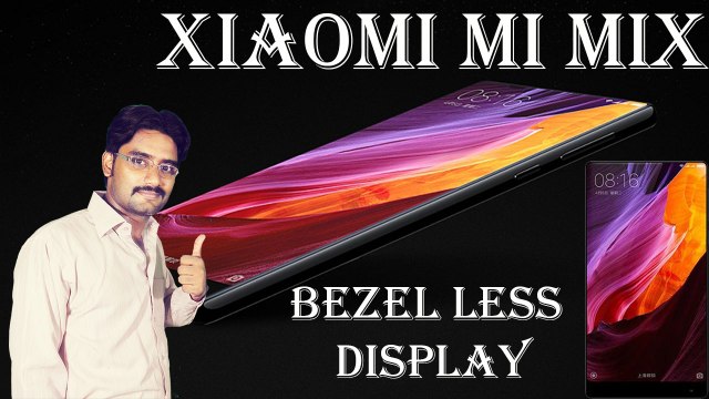 Xiaomi Mi MiX Launch Future Smartphone with bezel less Display !