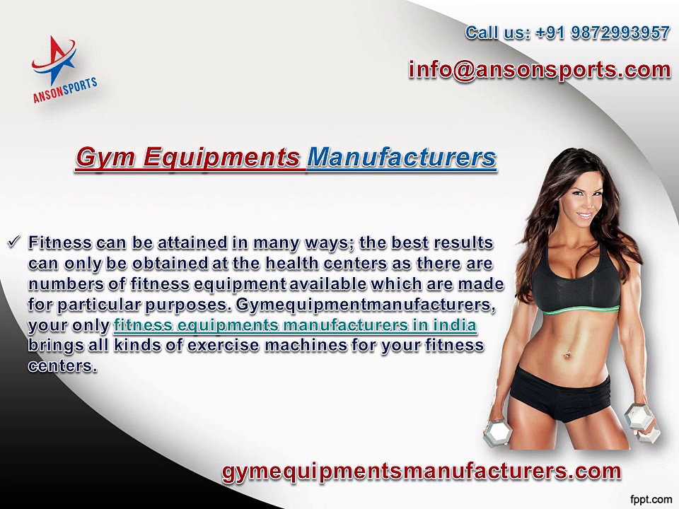 fitness and exercise equipments manufacturers India