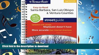 READ THE NEW BOOK Rand McNally Santa Barbara, San Luis Obispo   Ventura Counties Easy-To-Read