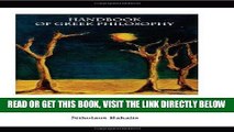 [EBOOK] DOWNLOAD Handbook of Greek Philosophy: From Thales to the Stoics: Analysis and Fragments PDF