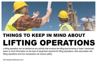 What should be kept in mind when executing lifting operations