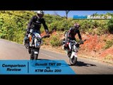 Benelli TNT 25 vs KTM Duke 200 - Comparison Review | MotorBeam