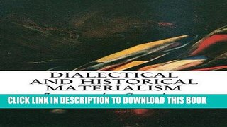 [EBOOK] DOWNLOAD Dialectical and Historical Materialism GET NOW