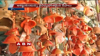 Different Styles of Diyas are available in markets for Diwali Festival