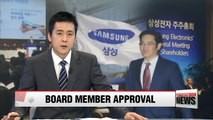 Samsung shareholders approve nomination of heir apparant as board member