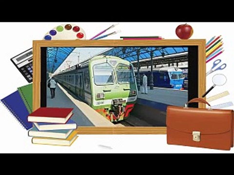 Развивающие мультики. Железнодорожный транспорт