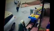 Motosikletle yaşlı adama böyle çarptı