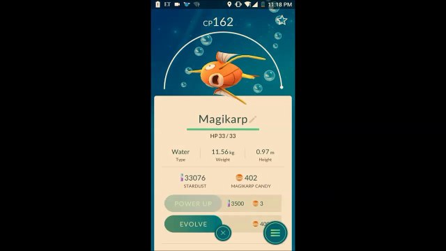 Pokemon GO!!! EVOLVING MAGIKARP