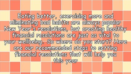 Make Healthy Financial Resolutions That Last Beyond the New Year