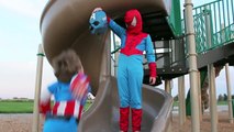Captain America & Superman Vs Spider-Man DEATH BATTLE - In Real Life - Kids Superhero Fight!