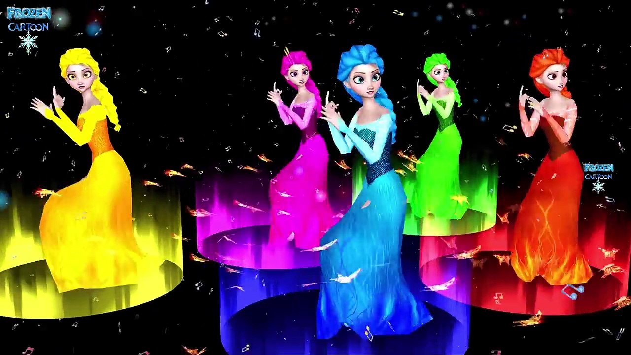 Frozen Colors Dress Gets Rainbow Hair Twinkle Twinkle Little Star And A Wise Old Owl Nursery Rhymes