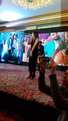 Saba Qamar performing live at Kala baaz Dil at the Music launch of Lahore se Agay
