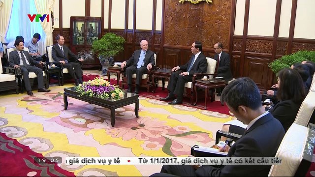 Chủ tịch nước Trần Đại Quang tiếp giáo sư đại học Brown, Hoa Kỳ