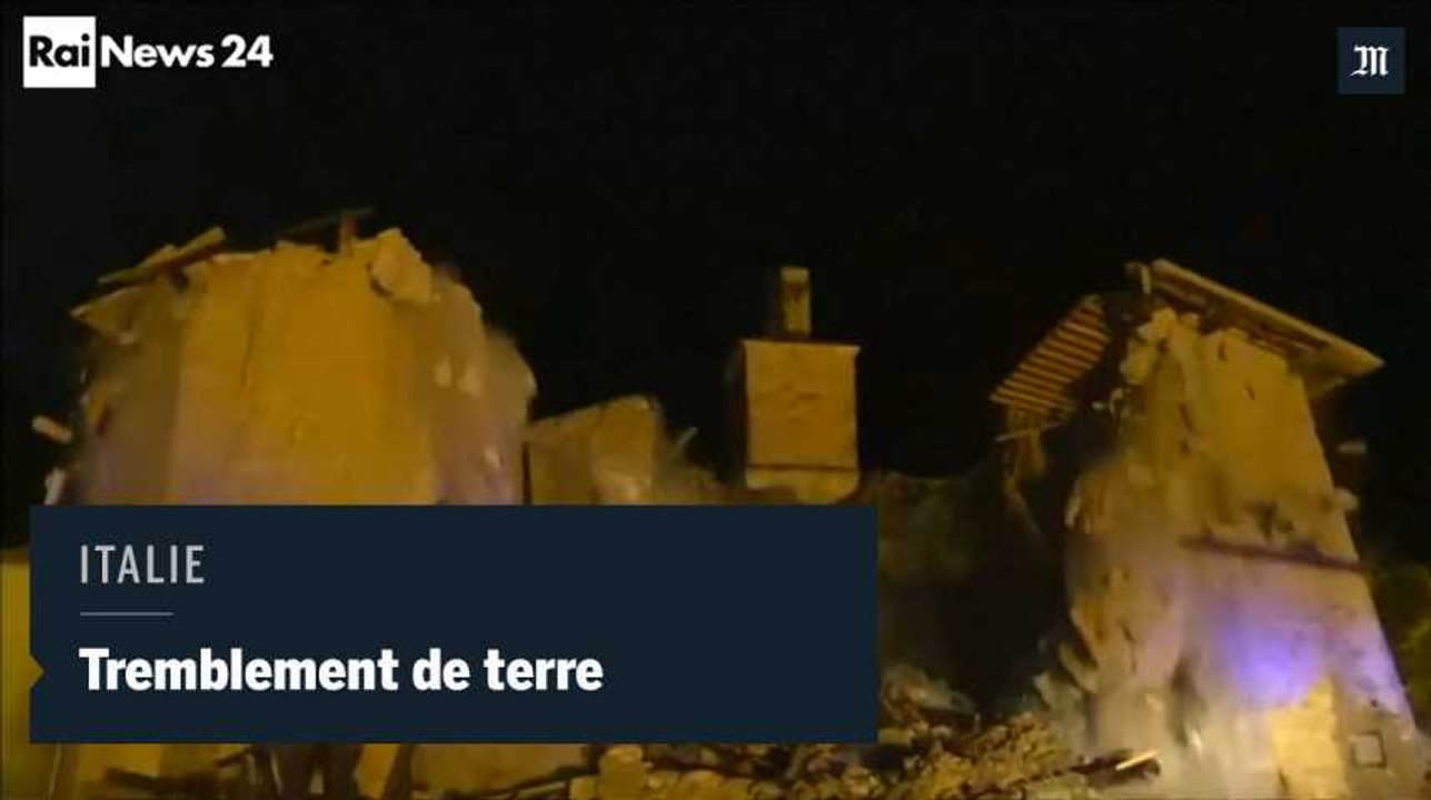 Tremblement de terre en Italie, effondrement d'une église