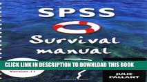 Ebook SPSS Survival Manual: A Step By Step Guide to Data Analysis Using SPSS for Windows (Version