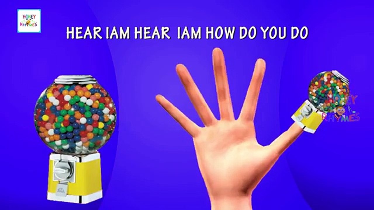 Finger Family Songs For Children With GUMBALL MACHINE | Gumball machine learn Finger Family Songs