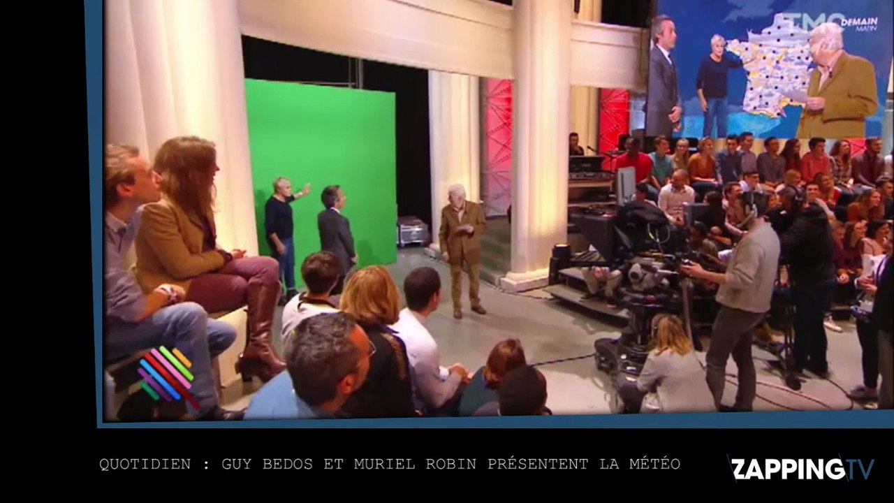 Quotidien : Guy Bedos et Muriel Robin présentent la météo, la séquence hilarante (Video)
