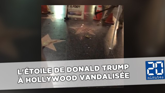 L'étoile de Donald Trump à Hollywood vandalisée