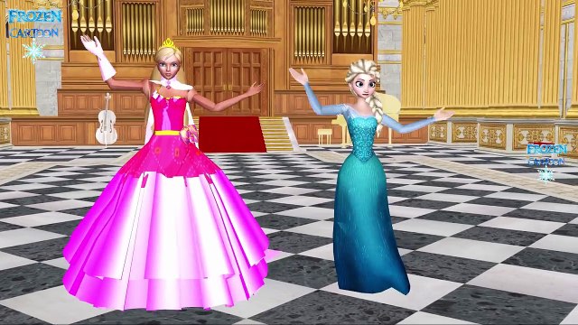 Frozen Elsa Barbie Hokey Pokey Dance for Children | Johny Johny Yes Papa Nursery Rhymes