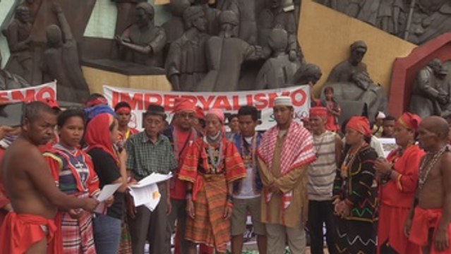 Manifestación en Filipinas contra la presencia de tropas de EEUU en el archipiélago