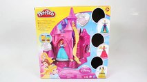 Play Doh Prettiest Princess Castle Playset Disney Belle Cinderella Aurora Playdough Design Dress