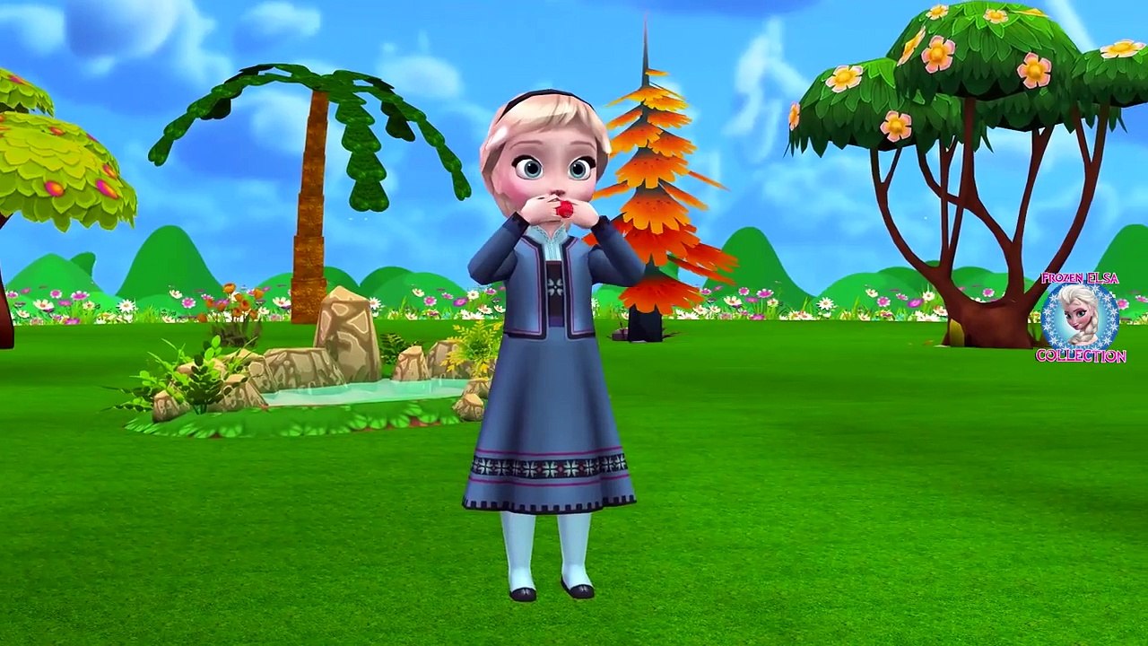 Little Frozen Elsa Blowing Colors Balloons Learning Videos | Learning Colors Cartoon Videos For Kids