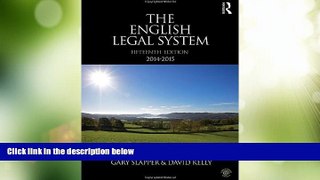 Must Have PDF  English Legal System Bundle: The English Legal System: 2014-2015  Best Seller Books