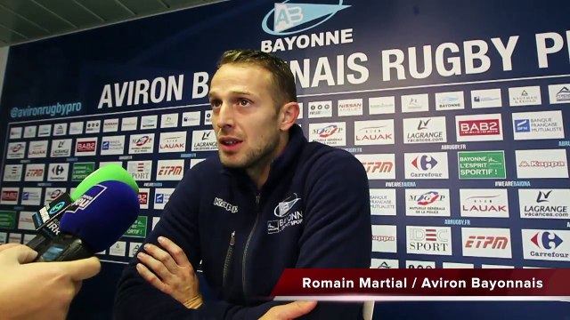 Avant Aviron Bayonnais - Racing : Romain Martial évoque l'esprit d'un match Coupe de France de foot