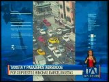 Taxista y pasajeros fueron agredidos por supuestos hinchas barcelonistas
