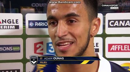 Réaction d'Ounas après son but: "ça fait plaisir de retrouver le chemin des filets"
